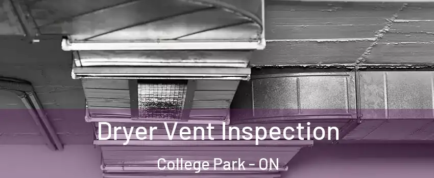  Dryer Vent Inspection College Park - ON