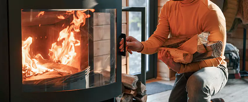 Residential Fireplace Ceramic Glass Installation in Point Edward, ON