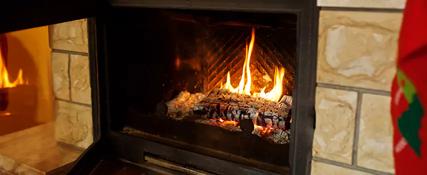 Commercial Prefabricated Fireplace Replacement in Point Edward, Quebec