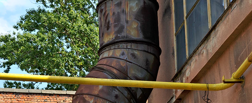 Lightning Protection Installation System for Industrial Chimneys in Point Edward, Quebec